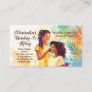 African-American Black Hairstylist Salon Braiding Business Card