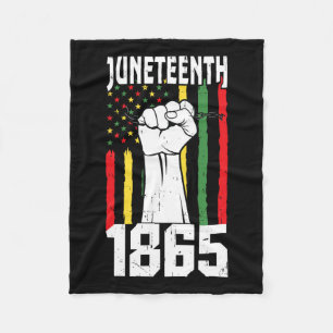 African American Black History 1865 Juneteenth 2 Fleece Blanket