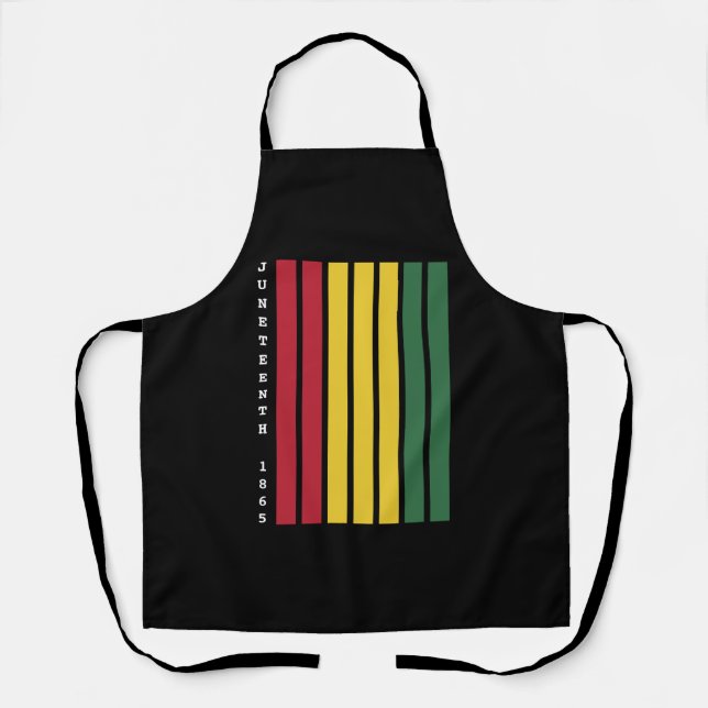 African American Black History Juneteenth 1865 Apron (Front)