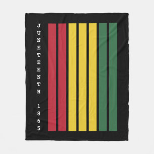 African American Black History Juneteenth 1865 Fleece Blanket