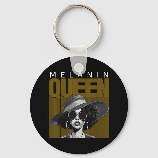 African American Black History - Juneteenth Melani Keychain (Front)
