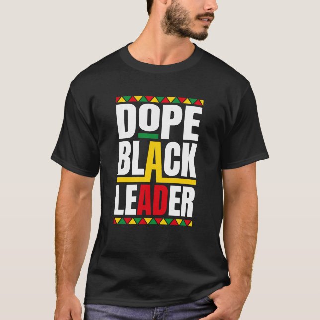 African American Black History Month Black Leaders T-Shirt (Front)
