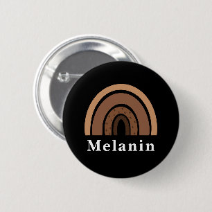 African American Black History Month Melanin Button