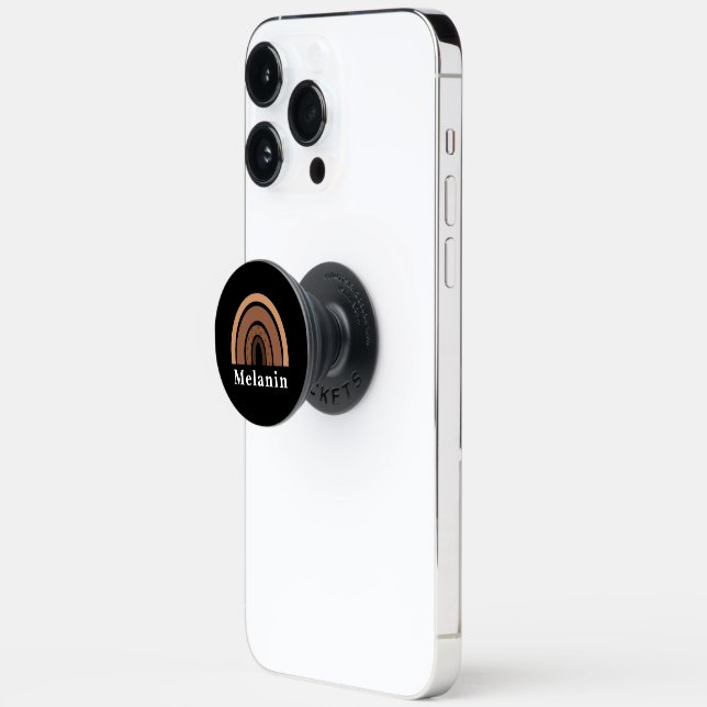 African American Black History Month Melanin PopSocket (Open)