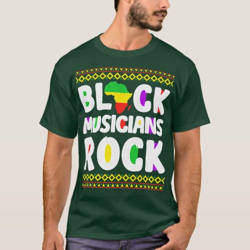 African American Black Musicians Rock Juneteenth L T_Shirt