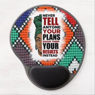 African American Black Queen Melanin Sista Shopp Gel Mouse Pad