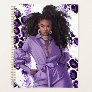 African American Black Queen Melanin Sista Shopp Planner