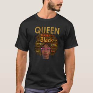 African American Black Queen Natural Curly Mother T-Shirt