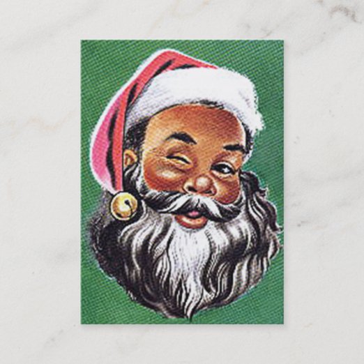 Black Santa Claus Business Cards - Business Card Printing | Zazzle