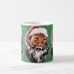 African American Black Santa Claus Christmas Coffee Mug | Zazzle