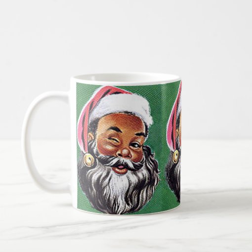 African American Black Santa Claus Christmas Coffee Mug | Zazzle