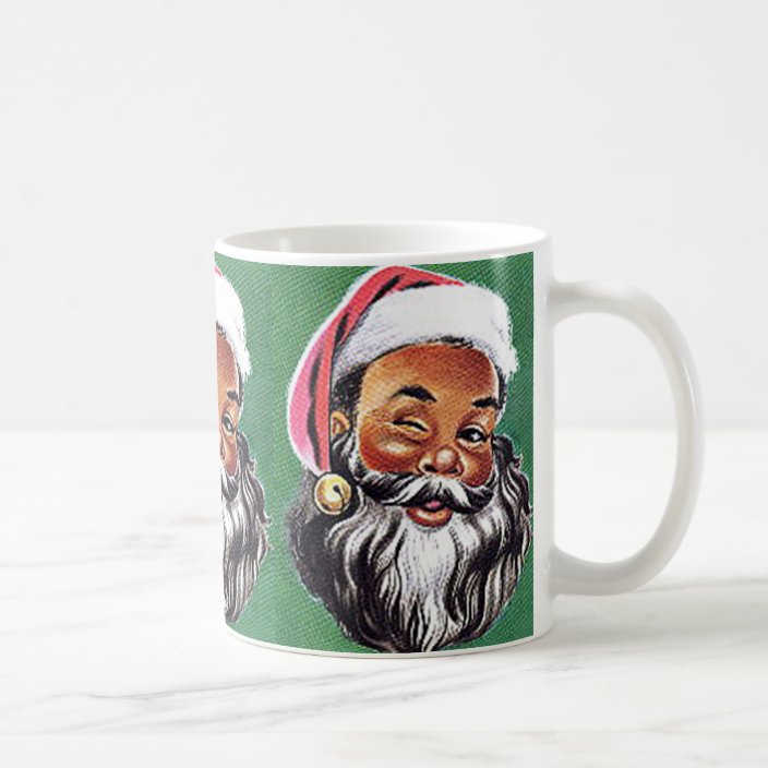 African American Black Santa Claus Christmas Coffee Mug | Zazzle.com