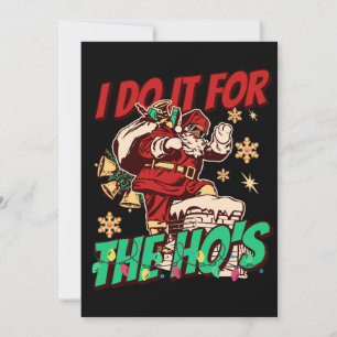 African American Black Santa Claus Christmas Funny Holiday Card