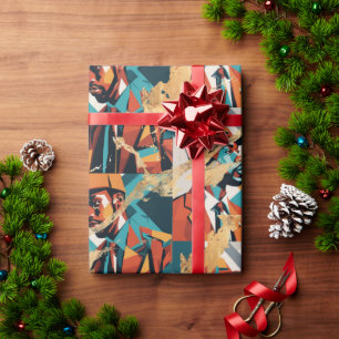 African American Black Urban Men Wrapping Paper