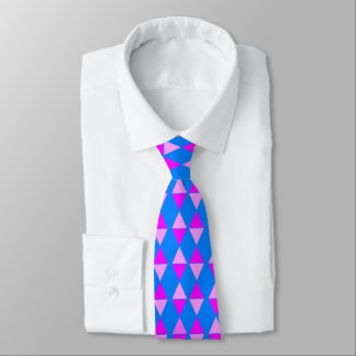 African American blue pyramids Neck Tie