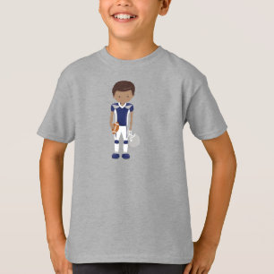 African American Boy, American Football, Rugby T-Shirt