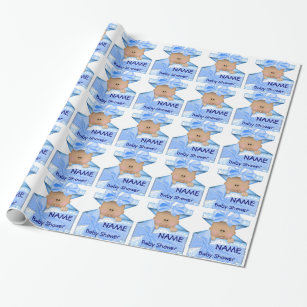 Wrapping Paper Baby Shower - Black Baby Boy – Black Love Xpressions