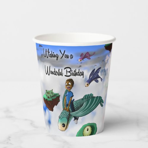 African American Boy Birthday Paper Cups