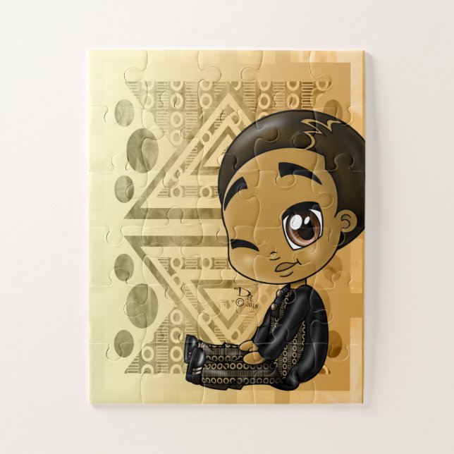 African American Boy Jigsaw Puzzle (Vertical)