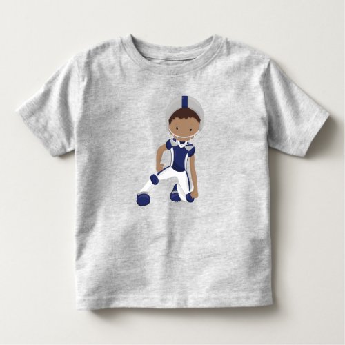 African American Boy Rugby American Football Toddler T_shirt
