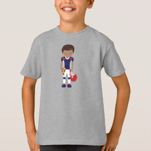 African American Boy, Team Sport, Rugby Player T-Shirt