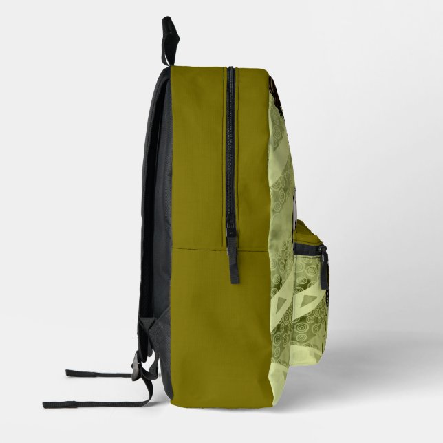 argyle boy vintage canvas rucksack backpack with leather straps Large Vintage Army Canvas Backpack with Leather Straps