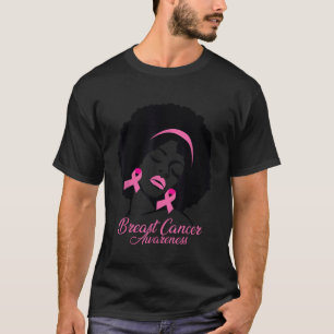 African American Breast Cancer Awareness Black Wom T-Shirt