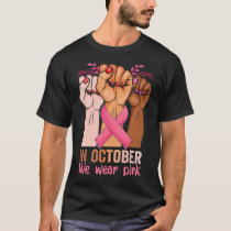 African American Breast Cancer s For Women Afro T-Shirt