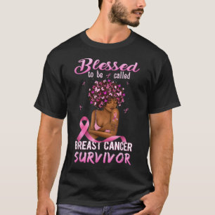 African American Breast Cancer Shirts Women Blesse