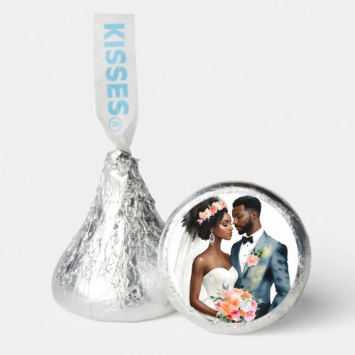 African American Bridal Couple Wedding Hersheys Kisses