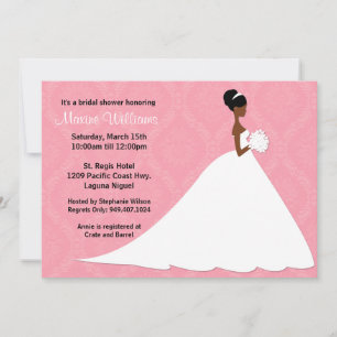 African American Bridal Shower Invitation