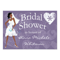 African American Bridal Shower Invitation