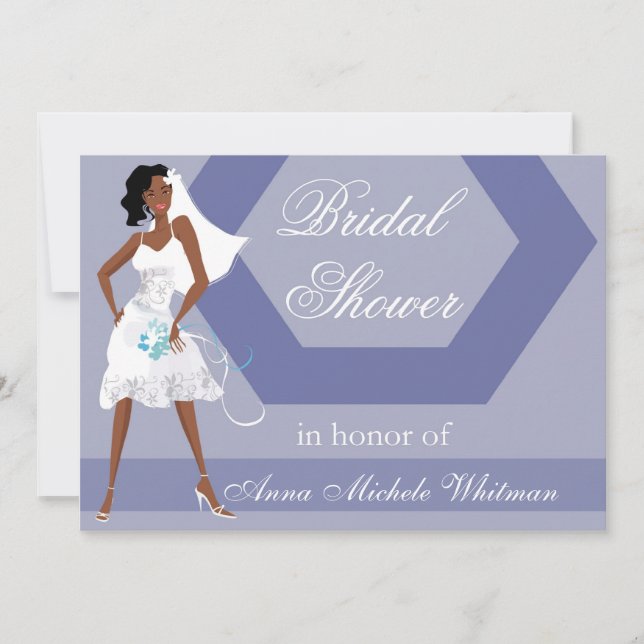 African American Bridal Shower Invitation (Front)