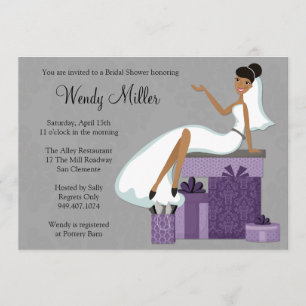 African American Bridal Shower Invitation