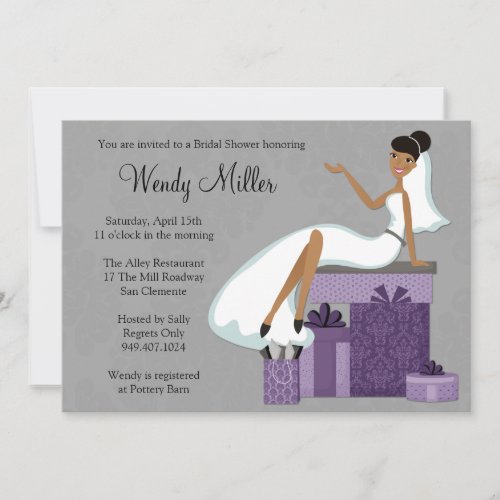 African American Bridal Shower Invitation