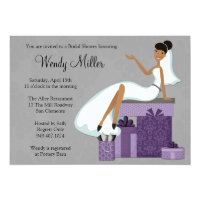African American Bridal Shower Invitation