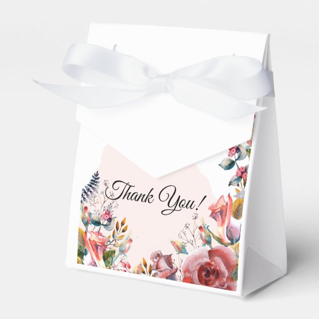 African American Bride Bridal Shower Favor Box (Front Side)