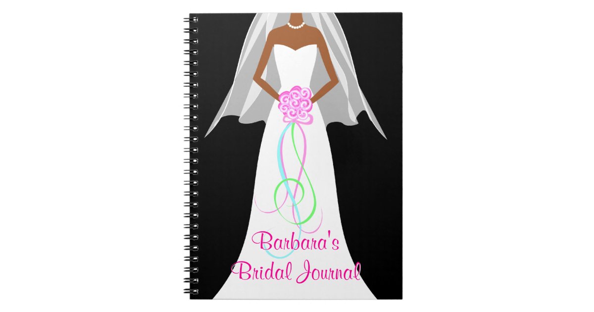 African American Brides Wedding Journal Notebook Zazzle