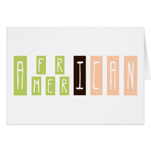 African American Cards (Front Horizontal)