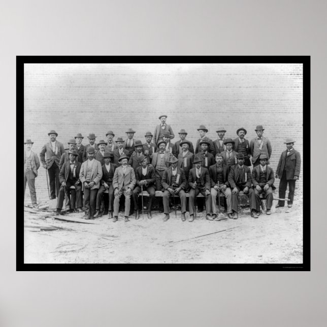 African American Carpenters Union 1900 Poster (Front)