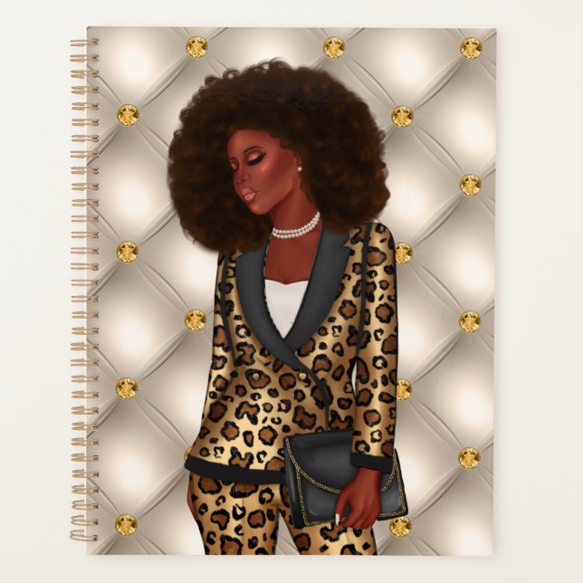 African-American CEO Boss Woman Planner (Front)