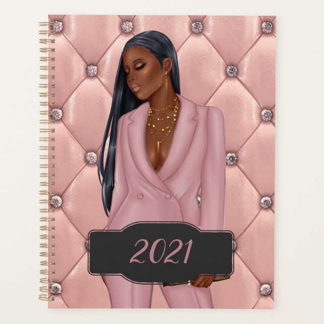 African-American CEO Boss Woman Planner (Front)
