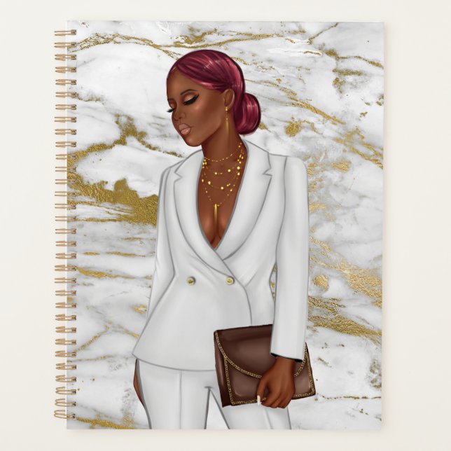 African-American CEO Boss Woman Planner (Front)
