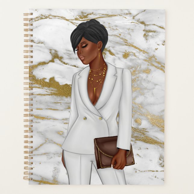 African-American CEO Boss Woman Planner (Front)
