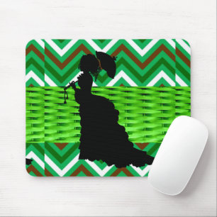 African American Chevron GreenMouse Pad! Mouse Pad