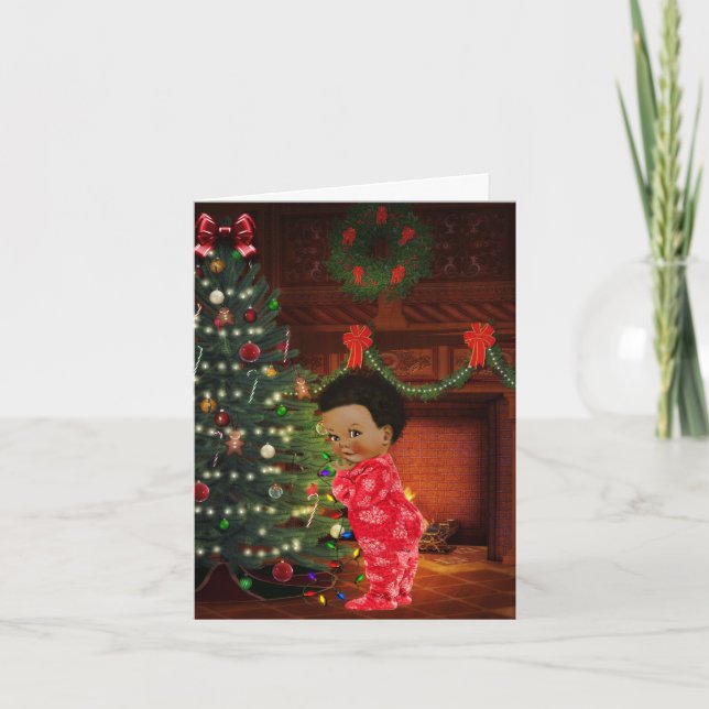 African American Child Christmas Card (Front)
