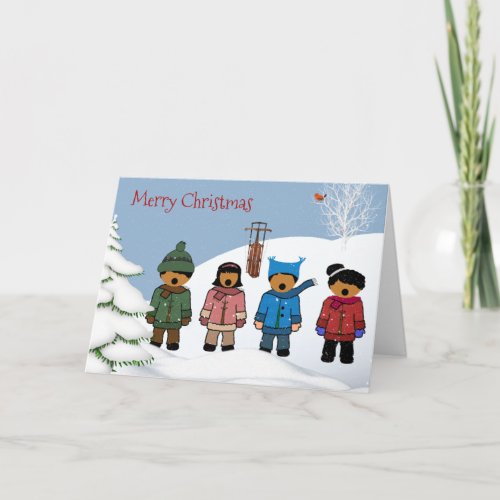 African American Children Christmas Card