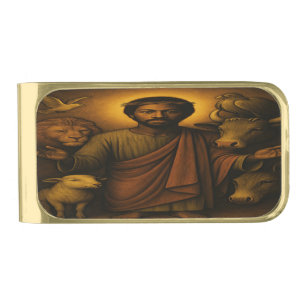 African American Christian Art Money Clip