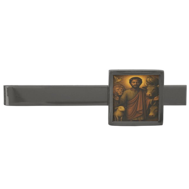 African American Christian Art Tie Bar (Front)