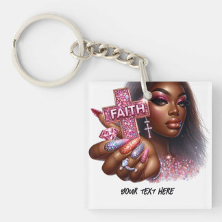 African American Christian “Faith” Inspirational Keychain